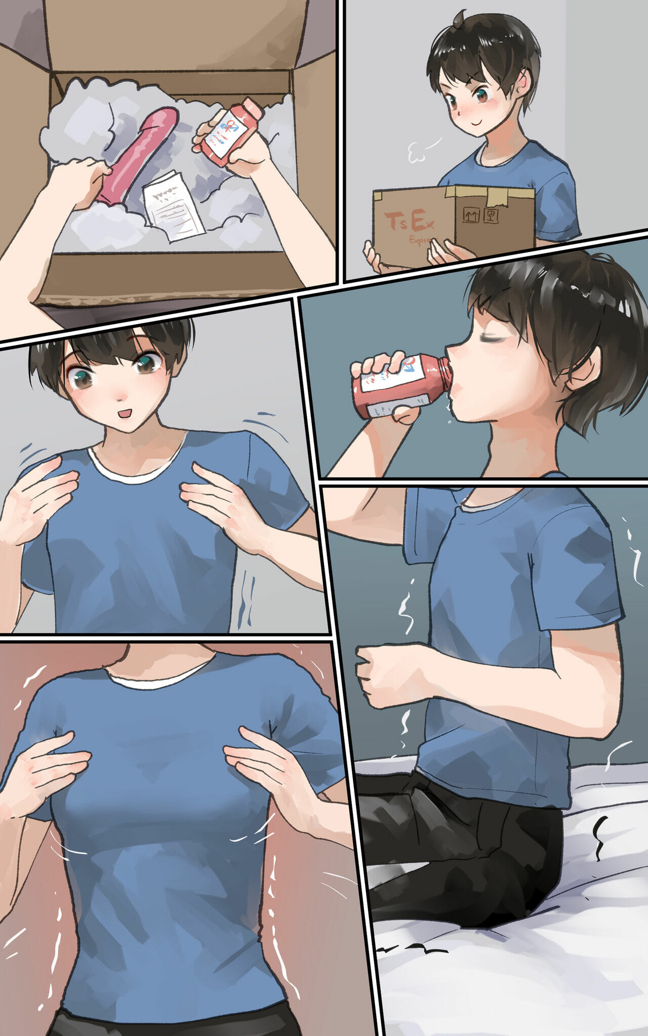 น้ำยาสลับเพศ-Pixiv-Welt-Kusuri-de-TS-onani-1